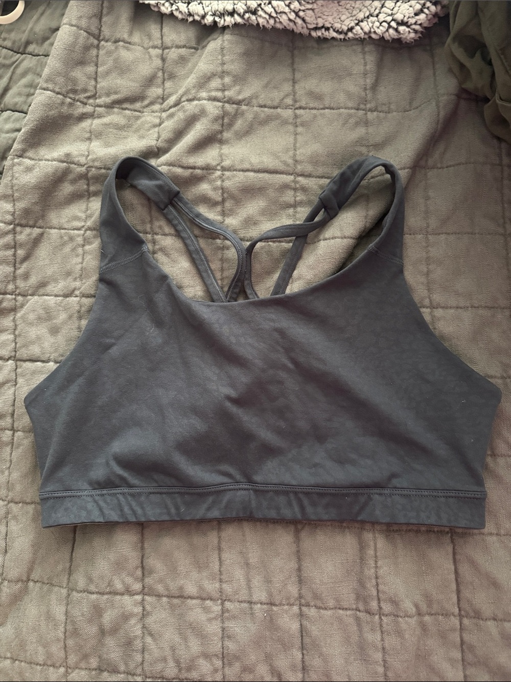 Old Navy Charcoal Black Strappy Sports Bralette
